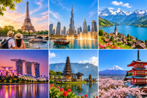 International tour packages featuring famous destinations